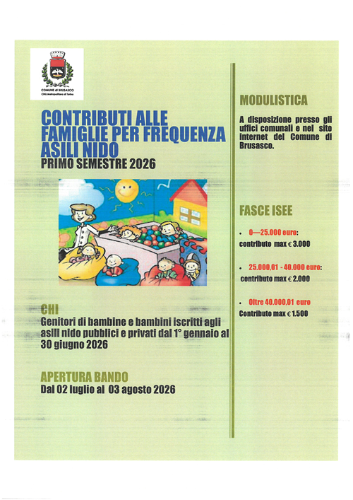 Contributi per frequenza asili nido